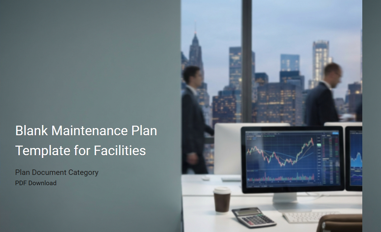 Comprehensive Blank Maintenance Plan Template for Facility Management
