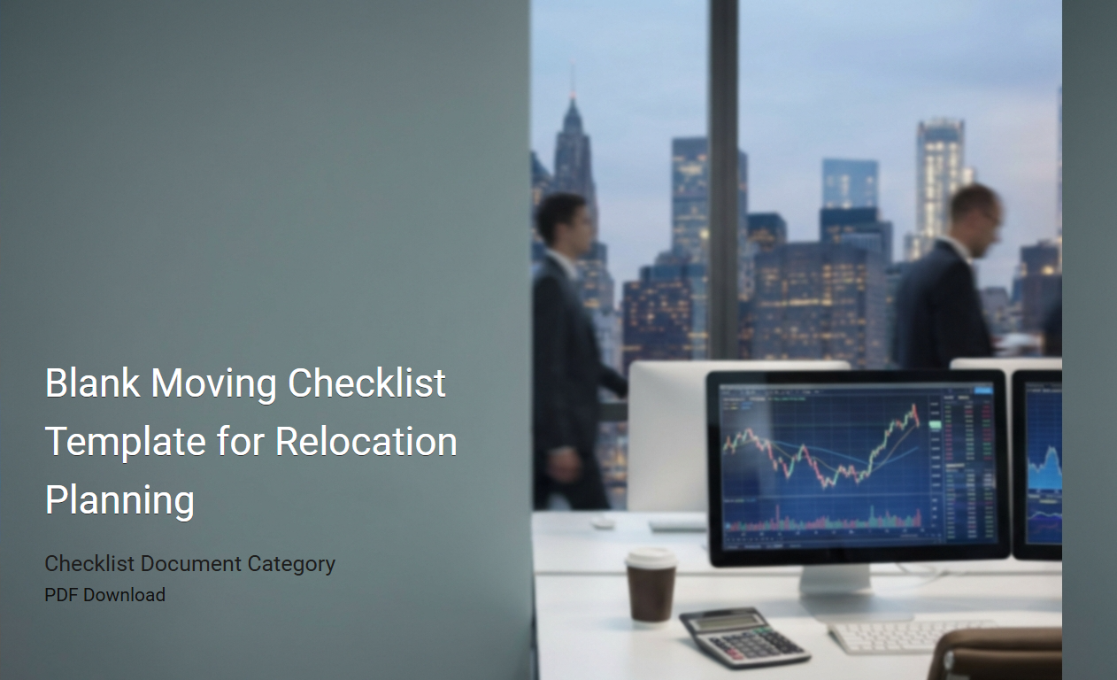 Comprehensive Blank Moving Checklist Template for Streamlined Relocation Planning
