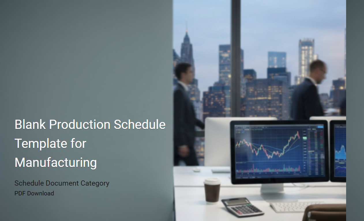Comprehensive Blank Production Schedule Template for Streamlined Manufacturing Operations