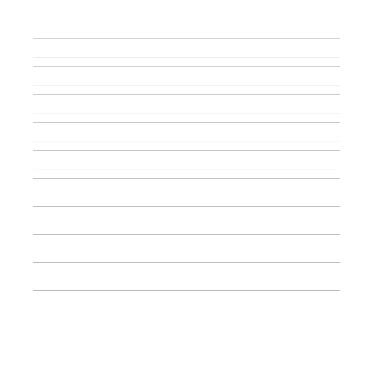 Blank Lined Letter Page for Handwritten Messages