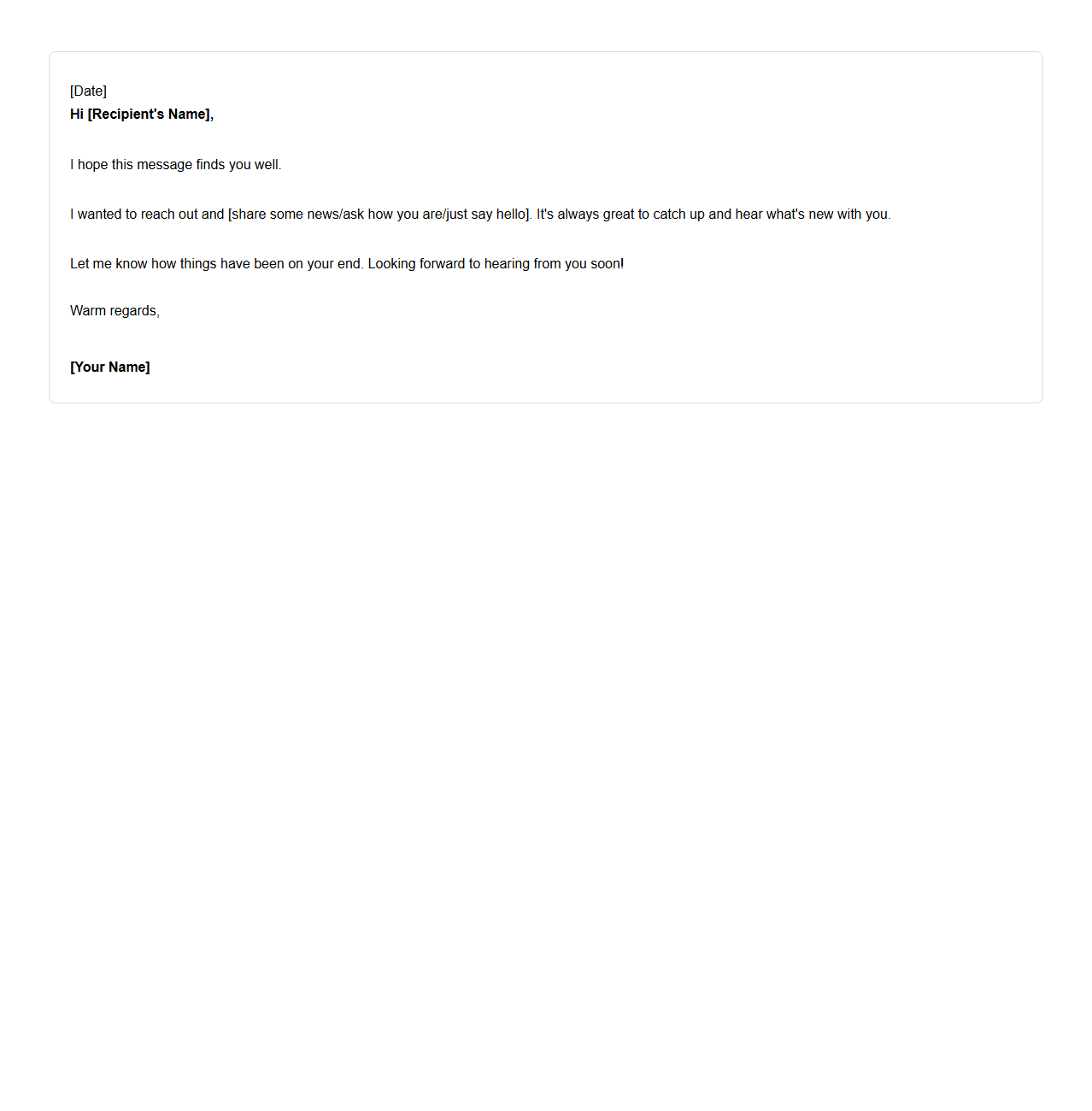 Personalized Message Letter Pattern for Friendly Use