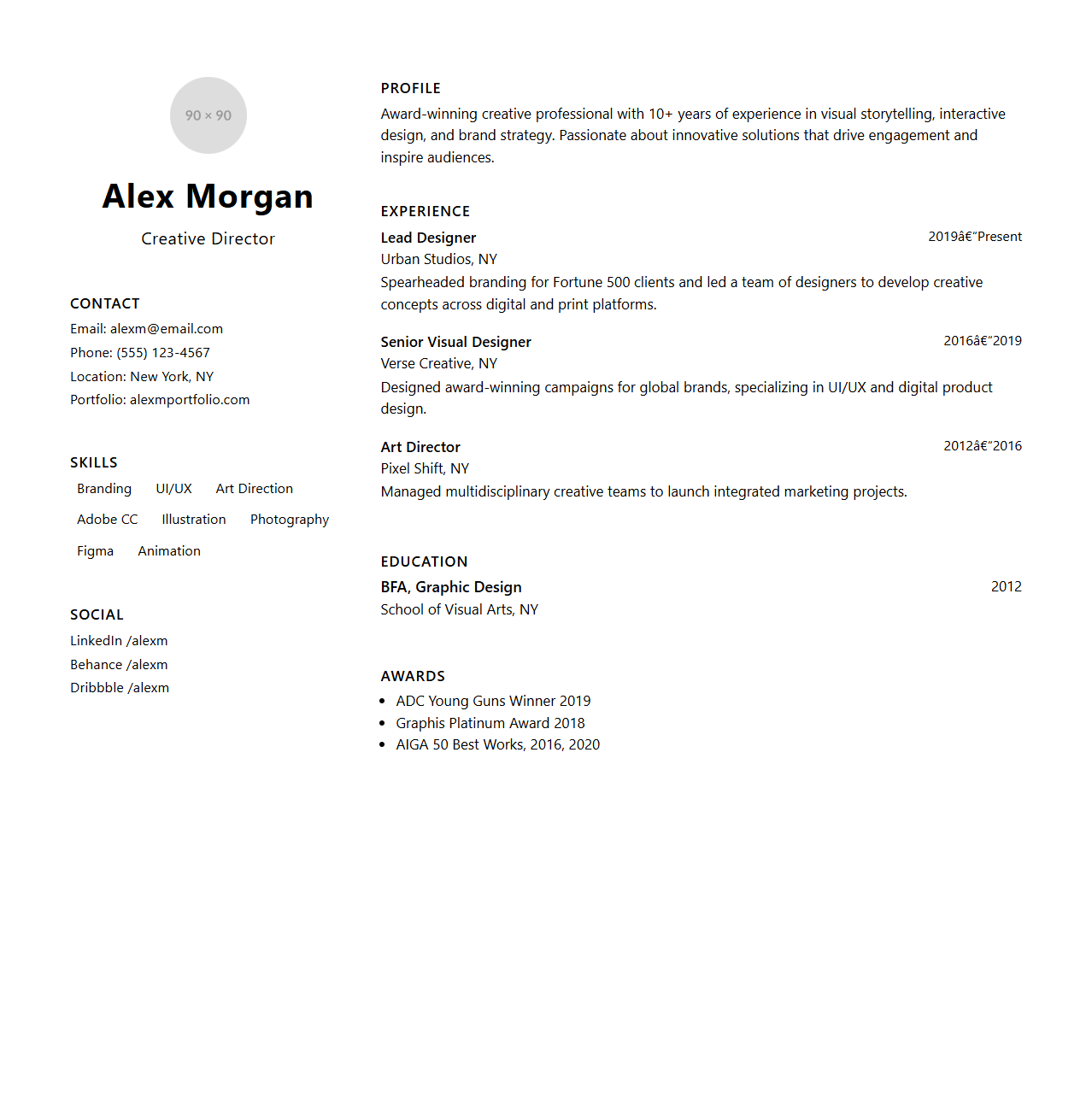 Innovative Resume Design for Creative Professionals